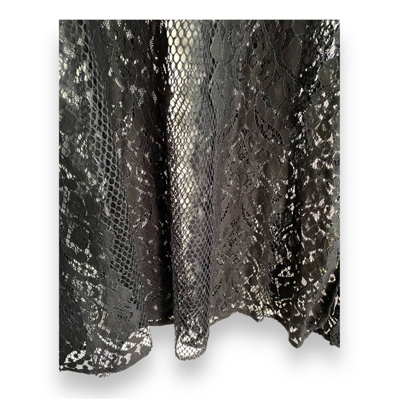 Torrid Black Lace Mock Neck Slit Side Tank Top Women’s Plus Size 5x - Picture 6 of 11